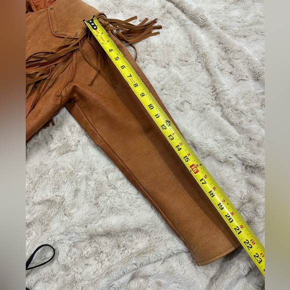 Wilsons Leather Tan Fringe Jacket - Picture 4 of 14